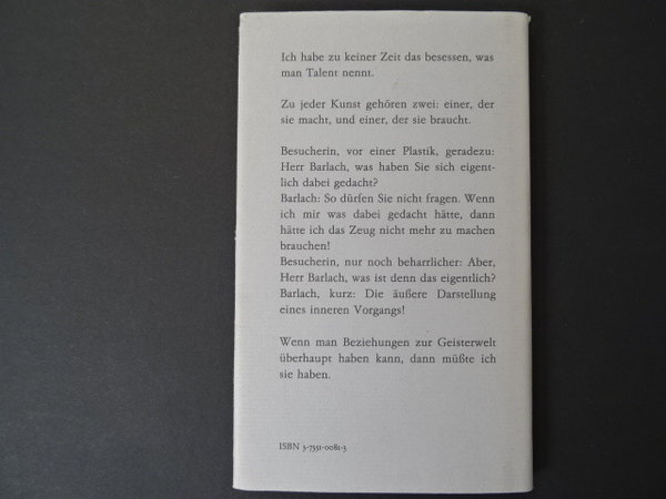Barlach im Gespräch / Friedrich Schult