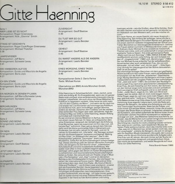 Gitte Haenning / Gitte Haenning