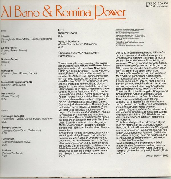 Al Bano & Romina Power / Al Bano & Romina Power