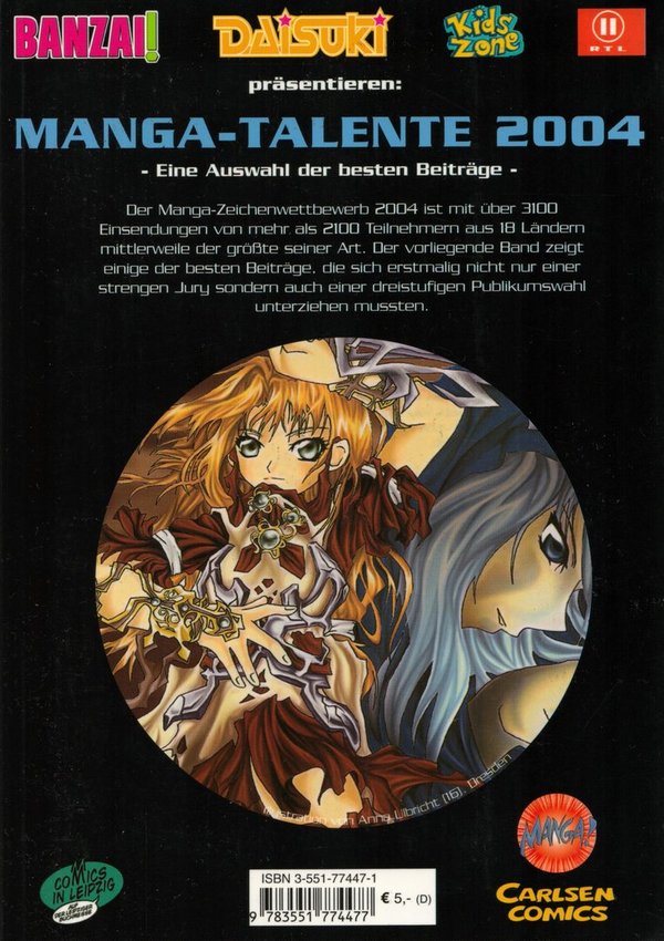 Manga-Talente 2004 - Eine Auswahl der besten Beiträge