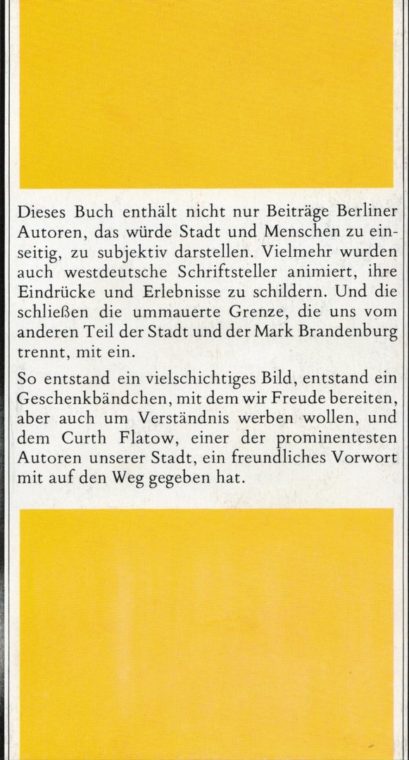 Berlin von oben und ganz vorn / Peter Stein, S. Strauch (Illustr.), W. Kitsche (Illustr.)