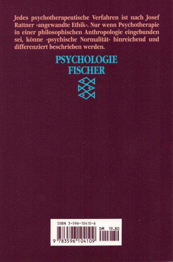 Tugend und Laster: Tiefenpsychologie und Psychotherapie als angewandte Ethik / Josef Rattner