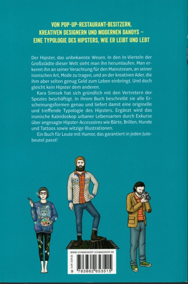 Hipster: Eine Typologie / Kara Simsek, Paul Parker (Illustr.)
