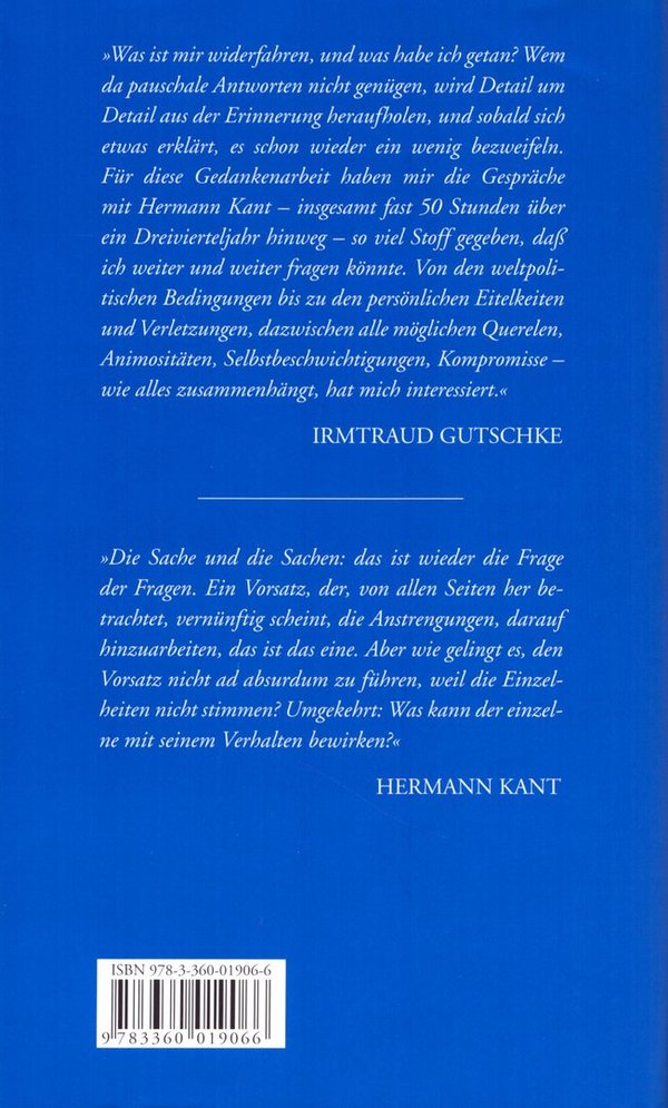 Hermann Kant - Die Sache und die Sachen / Irmtraud Gutschke