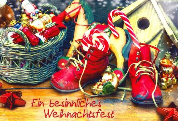 Gruß- / Glückwunschkarte "Ein besinnliches Weihnachtsfest"