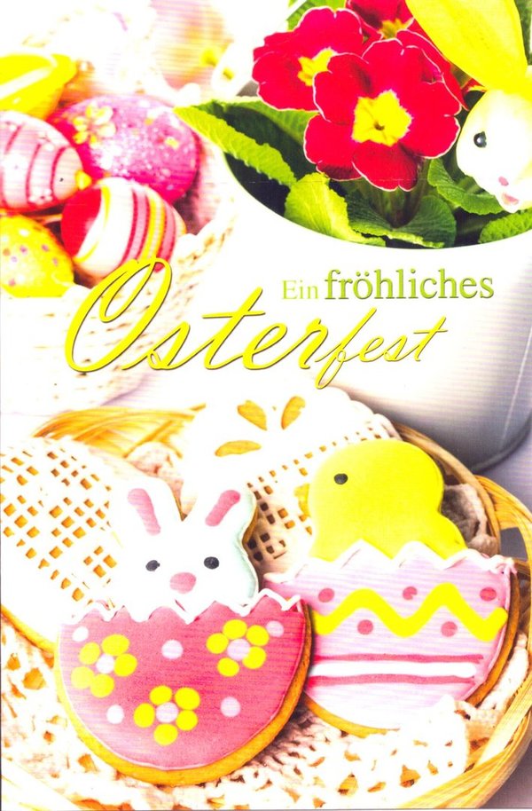 Gruß- / Glückwunschkarte "Ein fröhliches Osterfest"