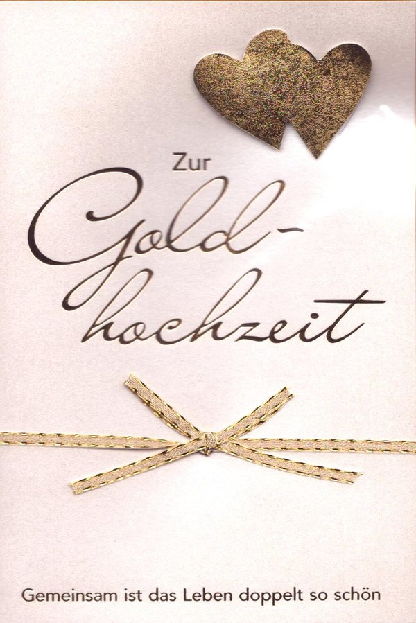 Gruß- / Glückwunschkarte "Zur Goldhochzeit"