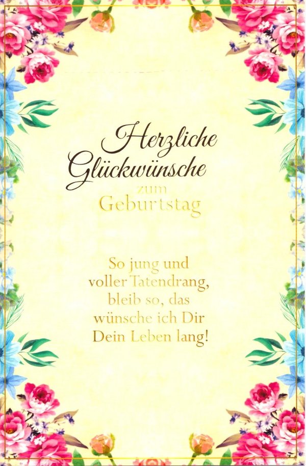 Gruß- / Glückwunschkarte "Herzliche Glückwünsche"