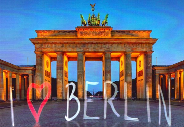 Postkarte „I love Berlin"