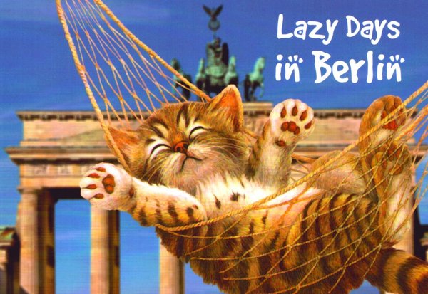 Postkarte „Lazy Days in Berlin"