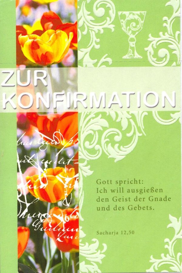 Gruß- / Glückwunschkarte "Zur Konfirmation"