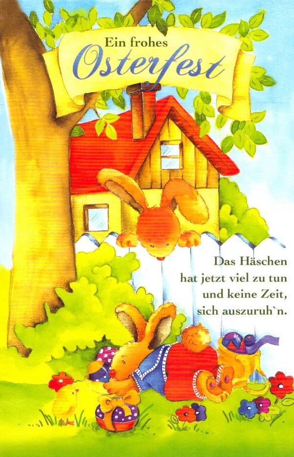 Gruß- / Glückwunschkarte "Ein frohes Osterfest"