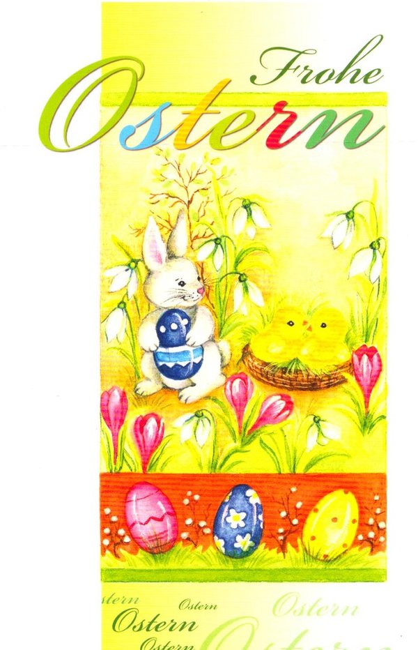 Gruß- / Glückwunschkarte "Frohe Ostern"